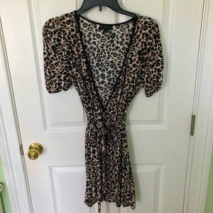 Topshop mini dress animal print size 6